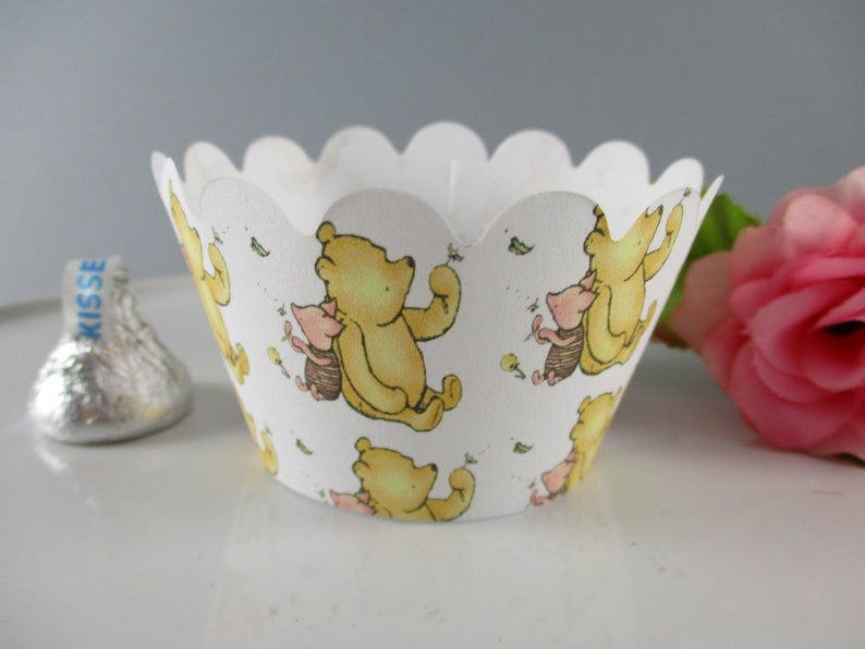 Classic Winnie the Pooh cupcake wrappers, Classic Winnie the pooh, Pooh cupcake wrappers image 1