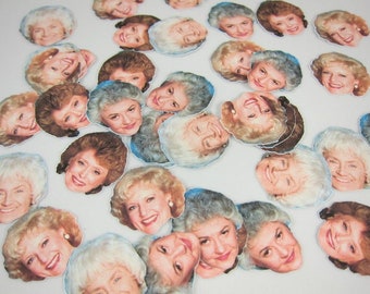 The Golden Girls confetti, Golden Girls party supplies,Dorothy,Blanche, Rose, Sophia,Golden Girls Party, Birthday Party