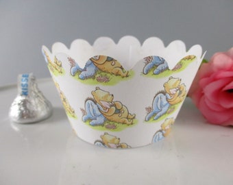 Winnie the Pooh Cupcake Wrappers, Baby Shower Decor