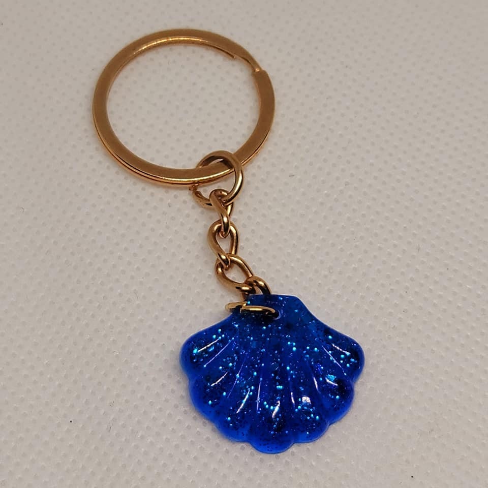 Seashell Keychain Etsy