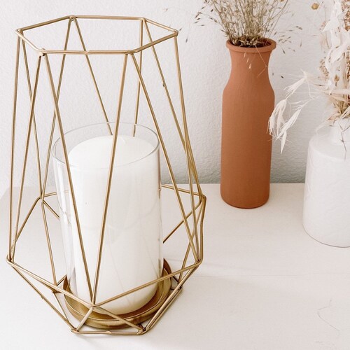 Geometric Candle Holder Wedding Centerpiece Wedding Decor Etsy