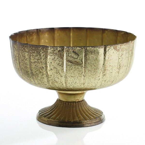 Gold Pedestal Vase Etsy