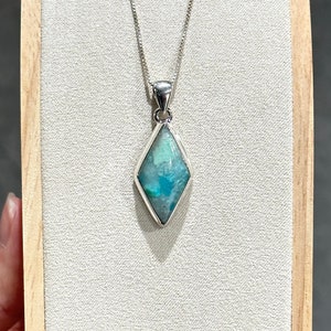 Gem Silica Chrysocolla Pendant Necklace