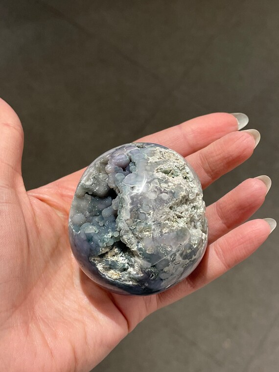 グレープアゲート エッグ Grape Agate Egg - Etsy