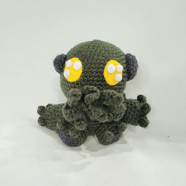 Baby Cthulhu | Amigurumi Plushie | Handmade Crocheted Occult Stuffed Animal