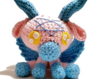 Baby Bubble Gum Baphomet | Amigurumi Plushie | Handmade Crocheted Occult Stuffed Animal