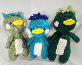 Kappa Kids | Amigurumi Plushie | Handmade Crocheted Yokai Plush