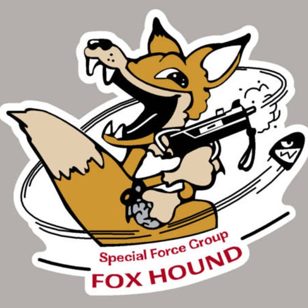 old FOX HOUND decal sticker Metal Gear 2: Solid Snake