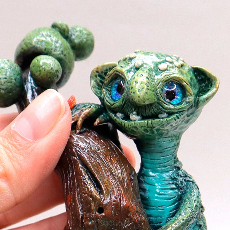 Gnome Sculpture miniature figurine magical creature forest | Etsy