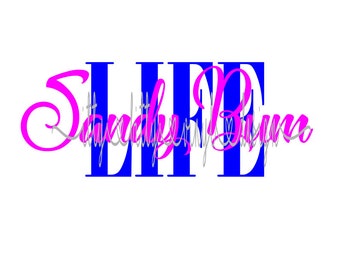 Sandy Bum Life direkt nedladdningsbar PNG/SVG/DXF-fil