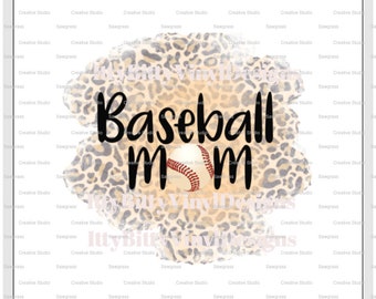 Baseballmamma png sublimeringsdesign för nedladdning