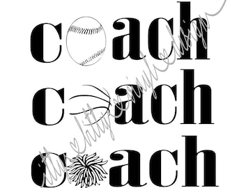 Coach Instant Download svg/dxf/png/pdf Dateien