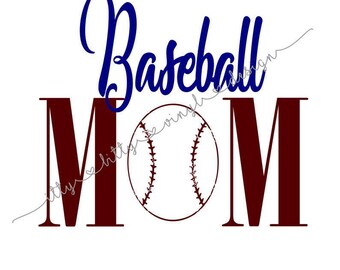 Baseballmamma direktnedladdning SVG/DXF/PNG-fil