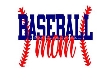 Baseball Mom Stitches direktnedladdning svg, dxf, png-filer