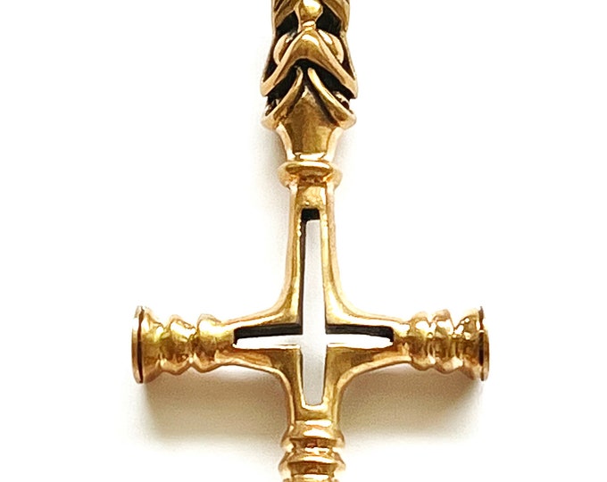 large ISLANDIC CROSS bronze (made by Viking Kristall)