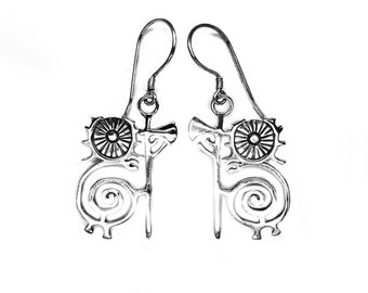 Kai's HEILUNG EARRINGS silver (handmade by Viking Kristall)