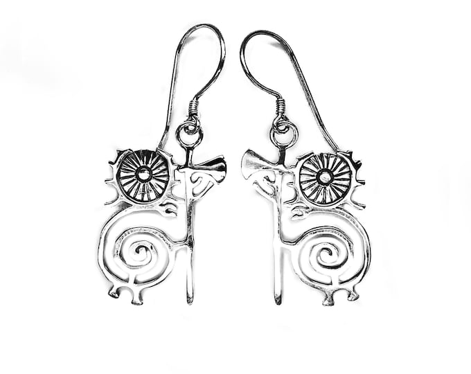 Kai's HEILUNG EARRINGS silver (handmade by Viking Kristall)