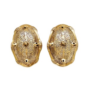 pair of NORWEGIAN TURTLE BROOCHES bronze (made by Viking Kristall)