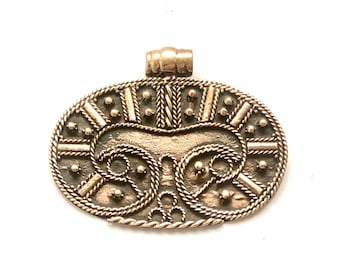 BIRKA LUNULA PENDANT bronze (made by Viking Kristall)