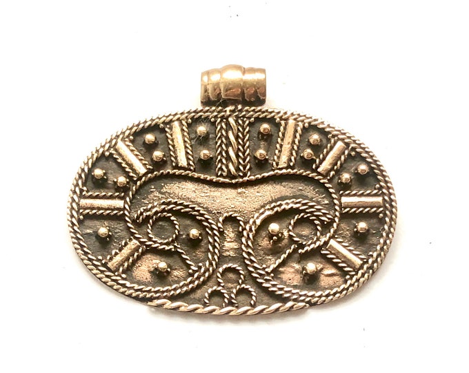 BIRKA LUNULA PENDANT bronze (made by Viking Kristall)