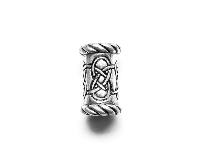 small Kai's BEARD/HAIR BEAD silver (made by Viking Kristall)