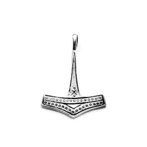 BORNHOLM THORS HAMMER silver (made by Viking Kristall)