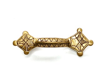 MIRROR  BROOCH bronze (made by Viking Kristall)