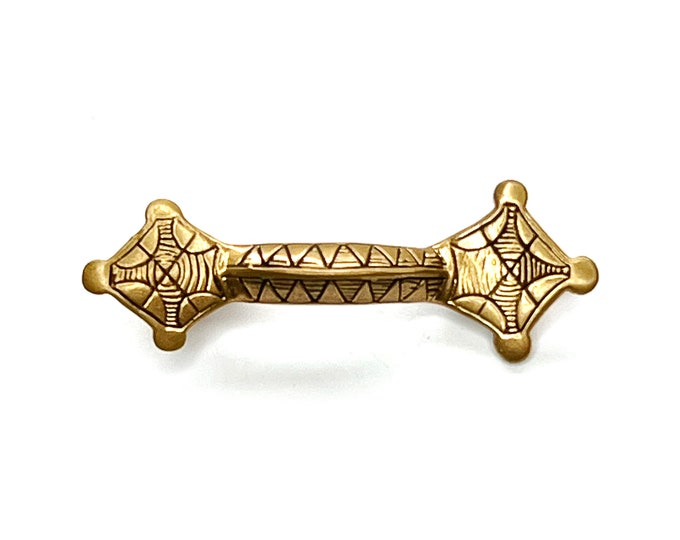 MIRROR  BROOCH bronze (made by Viking Kristall)
