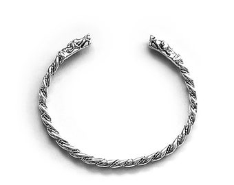 small DRAGONHEADS BRACELET silver (made by Viking Kristall)