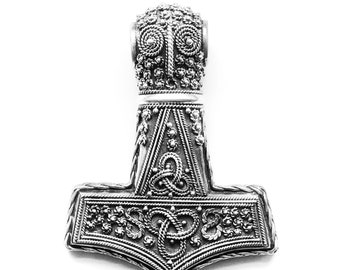 LARGE ÖLAND HAMMER silver (handmade by Viking Kristall)