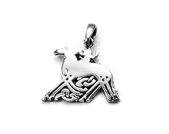 ODIN on SLEIPNIR pendant silver (made by Viking Kristall)