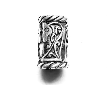 Kai's BEARD/HAIR sleipnir BEAD silver (made by Viking Kristall)