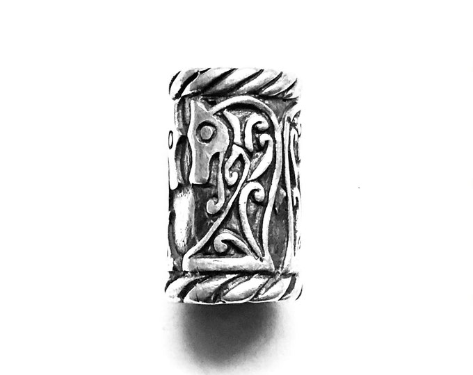 Kai's BEARD/HAIR sleipnir BEAD silver (made by Viking Kristall)