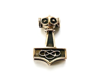 small ÖDESHÖG THORS HAMMER bronze (made by Viking Kristall)