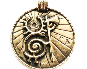 Kai's HEILUNG MEDALION bronze (made by Viking Kristall)