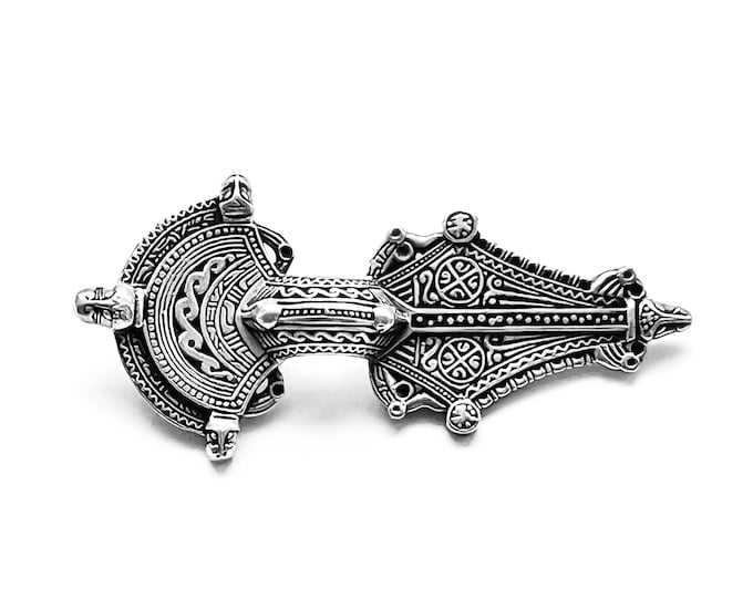 GOTLAND VENDEL BROOCH silver (hand made by Viking Kristall)