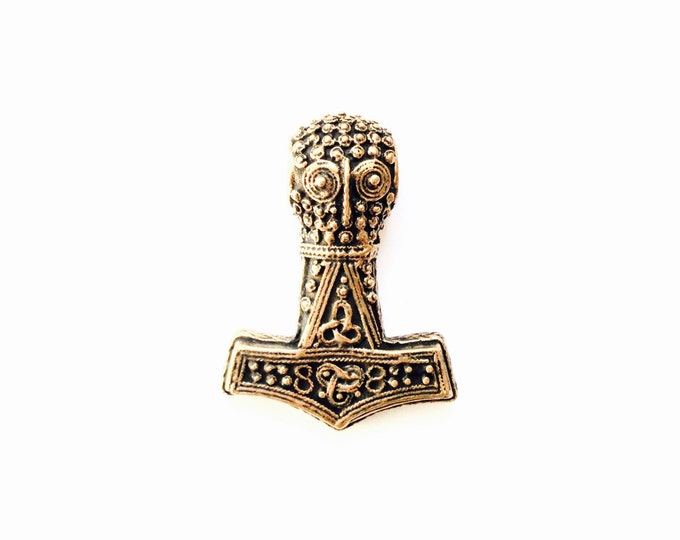 Filigree Thors hammer from Öland VIKING KRISTALL pendant bronze