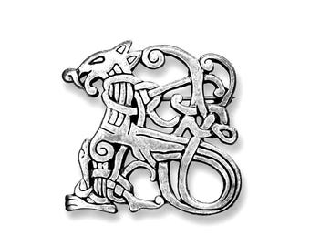JELLING BROOCH silver (made by Viking Kristall)