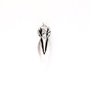 tiny BEAR SPEAR PENDANT silver made by Viking Kristall image 3