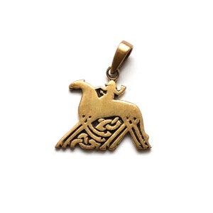 ODIN on SLEIPNIR pendant bronze (made by Viking Kristall)
