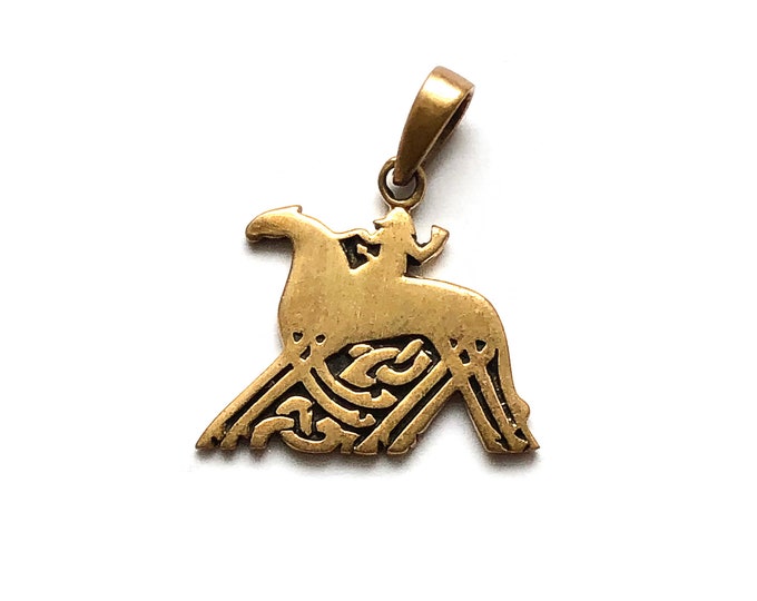 ODIN on SLEIPNIR pendant bronze (made by Viking Kristall)