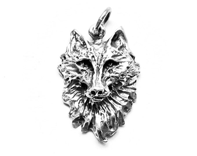 WOLF PENDANT silver (made by Viking Kristall)