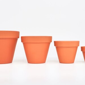 Extra Large Vintage Style Mini Terracotta Plant Pots, 150 pcs sizes in cm image 8