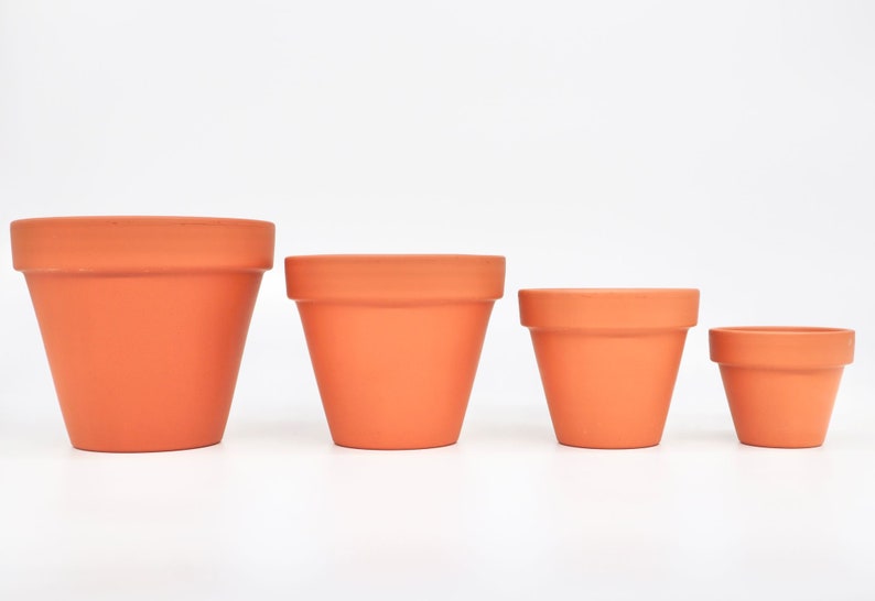 Extra Large Vintage Style Mini Terracotta Plant Pots, 150 pcs sizes in cm image 8