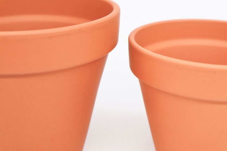 Extra Large Vintage Style Mini Terracotta Plant Pots, 150 pcs sizes in cm image 2