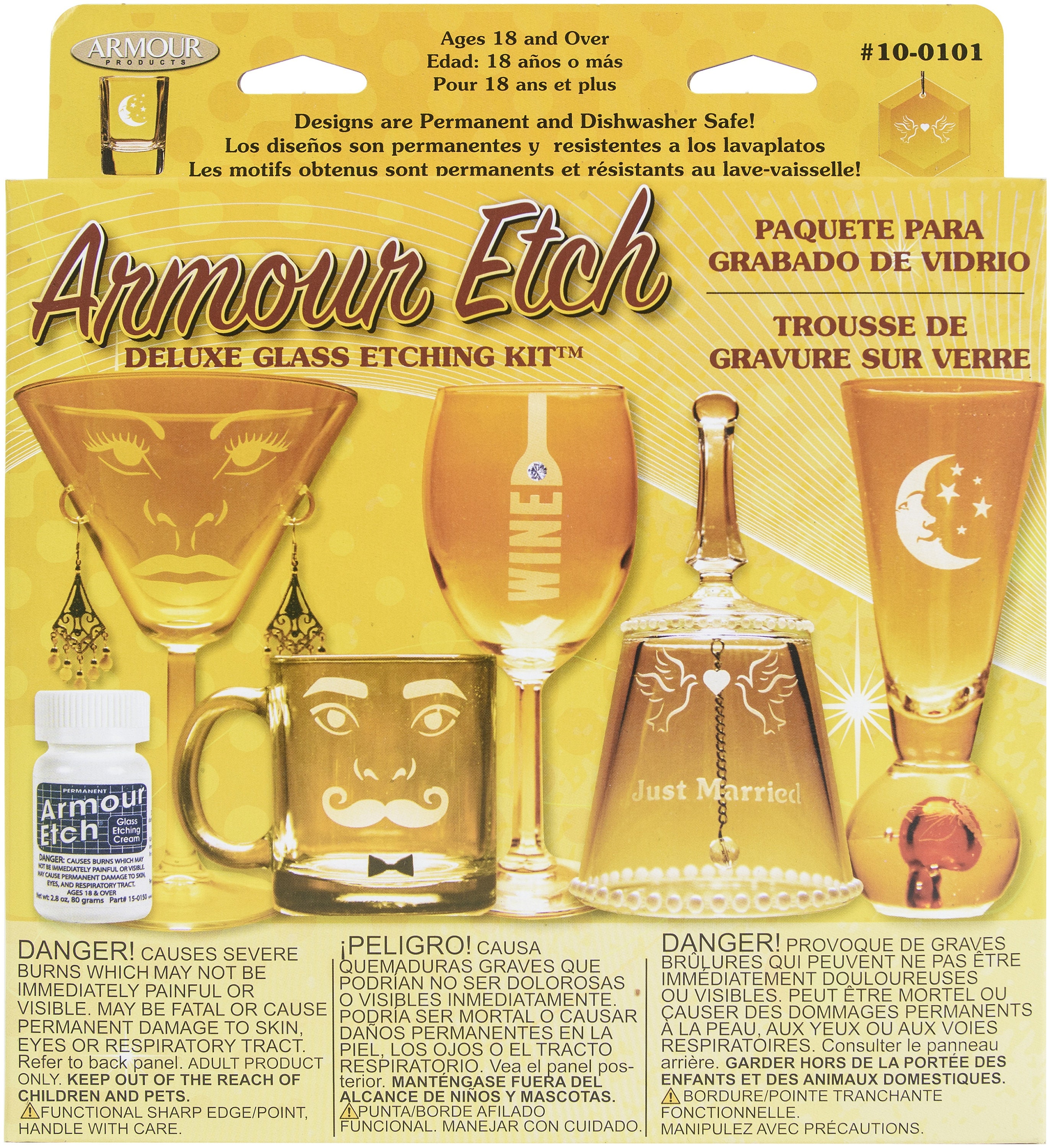  Armour Etch Glass Etching Cream Kit - Create