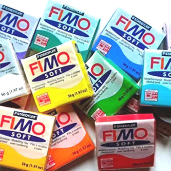 Fimo Oven Bake Clay - Starter set 6 x 57g Blocks - Assorted Colours