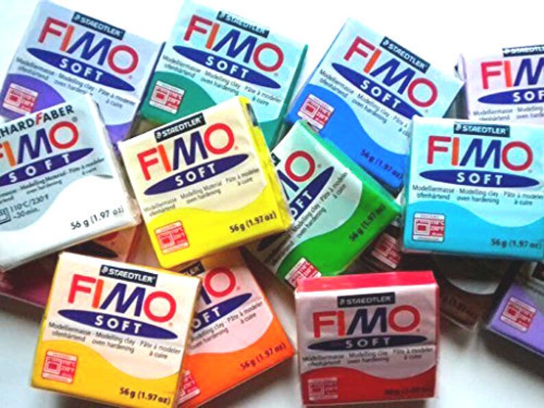 Fimo Oven Bake Clay Starter Set 6 X 57g Blocks Assorted Etsy UK