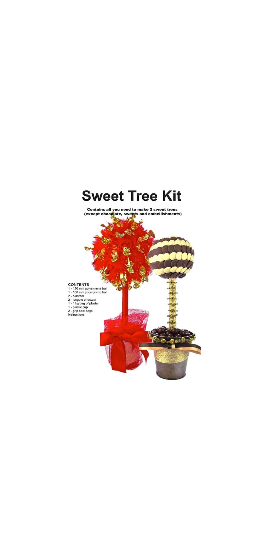 Make Your Own Sweet Tree Kit Polystyrene Ball Planter Etsy UK
