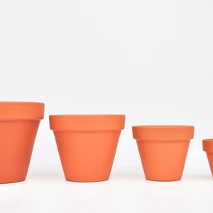 Extra Large Vintage Style Mini Terracotta Plant Pots, 150 pcs sizes in cm image 1